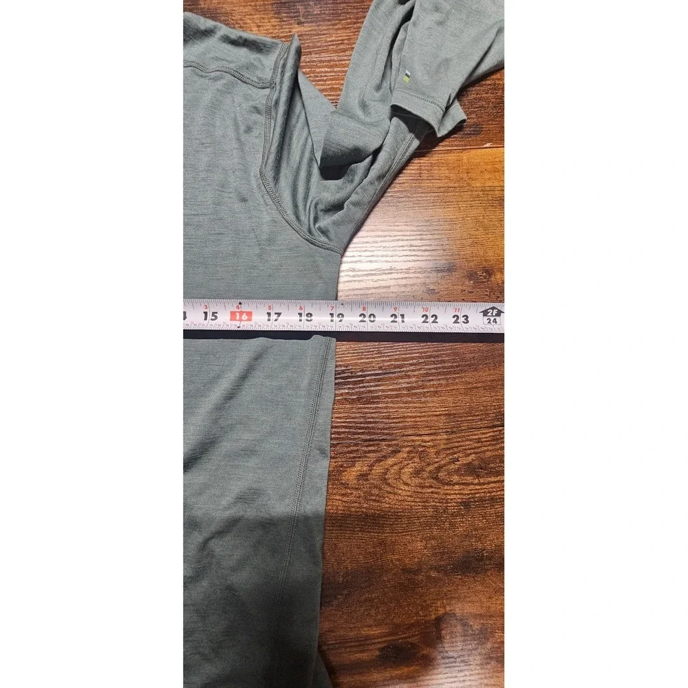 Smartwool Men's Merino 150 1/4 Zip Pullover Mid-Weight Gray Pullover Size Medium